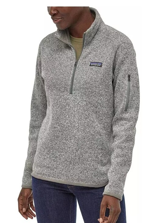 Patagonia Jackets & Blazers - Patagonia Gray Heather Fleece Pullover with Branded Chest Patch